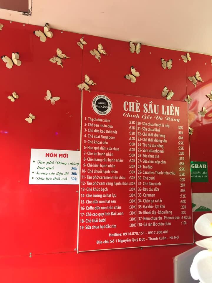 Menu chè sầu Liên - Nguyễn Qúy Đức