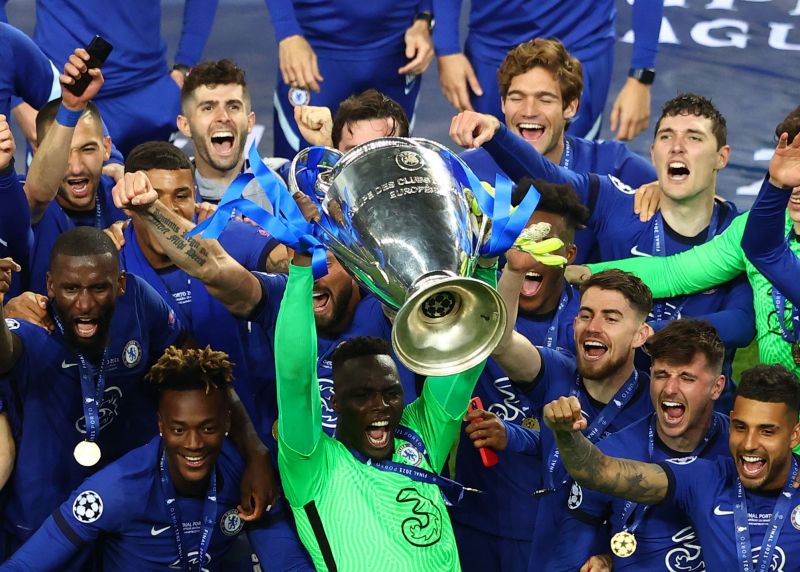 Hình ảnh đội bóng Chelsea vô địch mùa giải 2020-2021