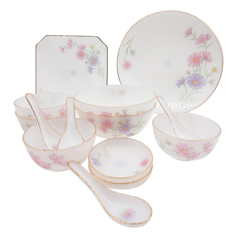 Chén đĩa thủy tinh ngọc USA Home Set