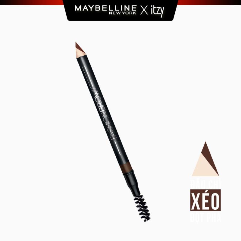 Chì Kẻ Mày Maybelline 2 Đầu Với Đầu Chì Xéo Mềm Mịn 12H Fashion Brow Shaping Pencil Màu Nâu Nhạt 1.5g