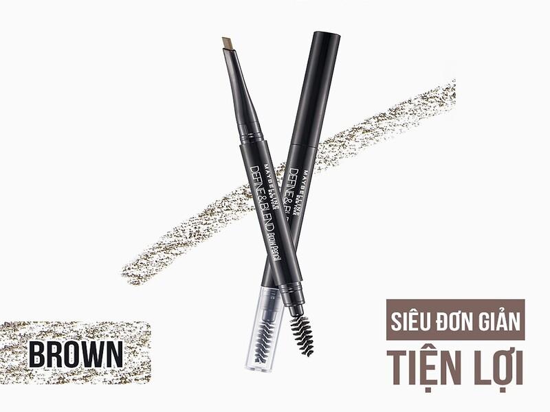 Chì kẻ mày Maybelline Define & Blend Brow Pencil 0.16g