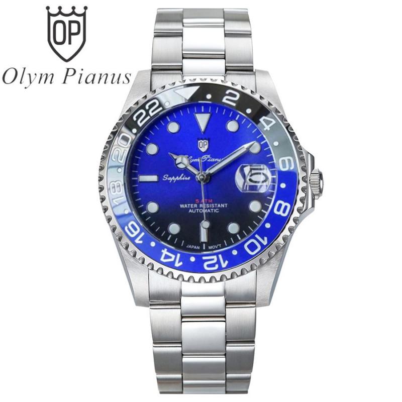 Đồng hồ nam mặt kính sapphire Olym Pianus