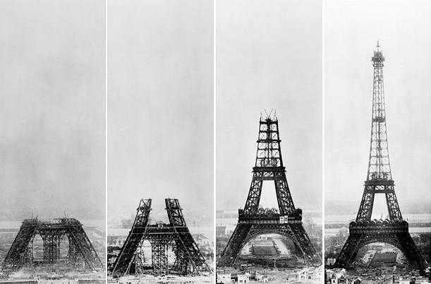 Tháp Eiffel từng là nơi trưng bày