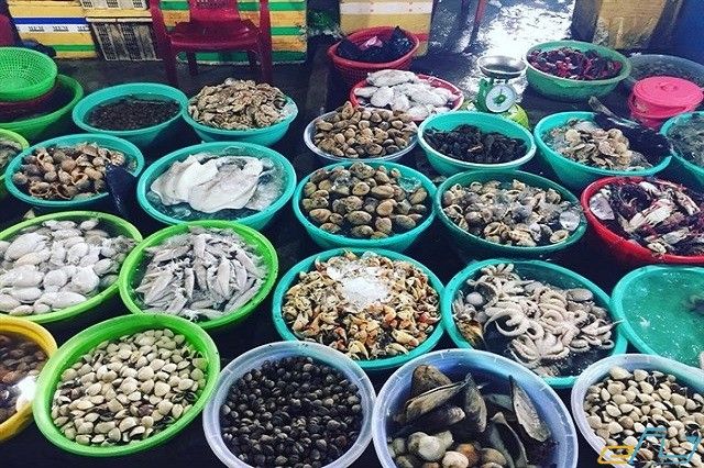 Chợ Hải sản phường Thanh Khê Đông