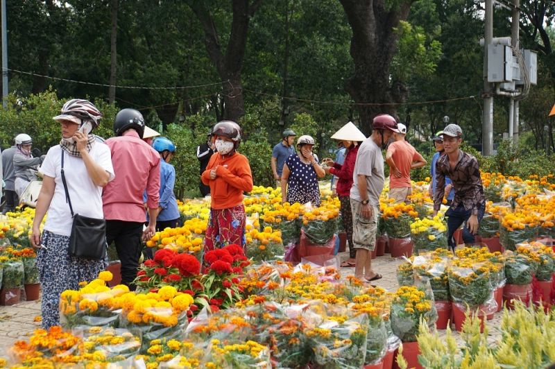 Bài văn tả cảnh chợ hoa ngày tết quê em số 9