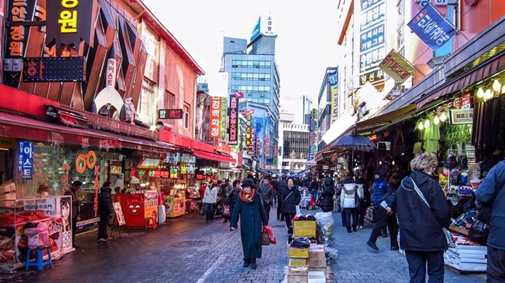 Khu chợ Namdaemun mang đậm nét truyền thống