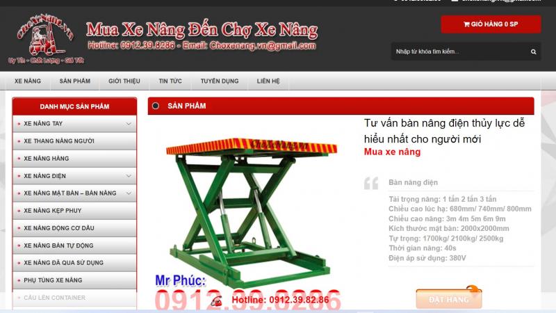 Chợ xe nâng