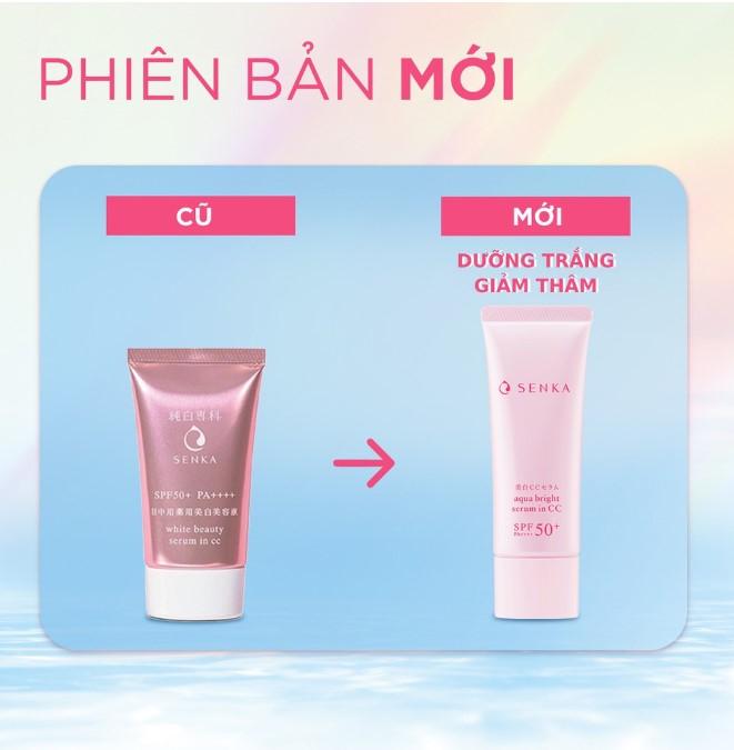 Chống nắng Senka White Beauty CC