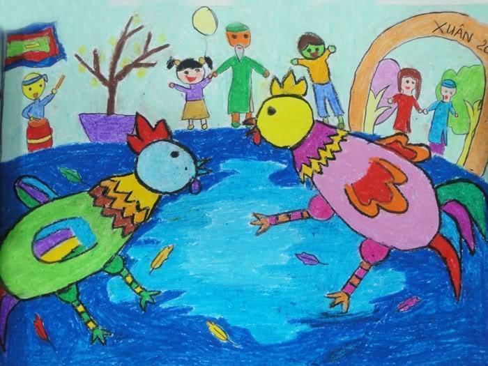 Trường Tiểu học Trần Quốc Toản tổng kết cuộc thi vẽ tranh Ngày Tết lễ hội  và mùa xuân 2022