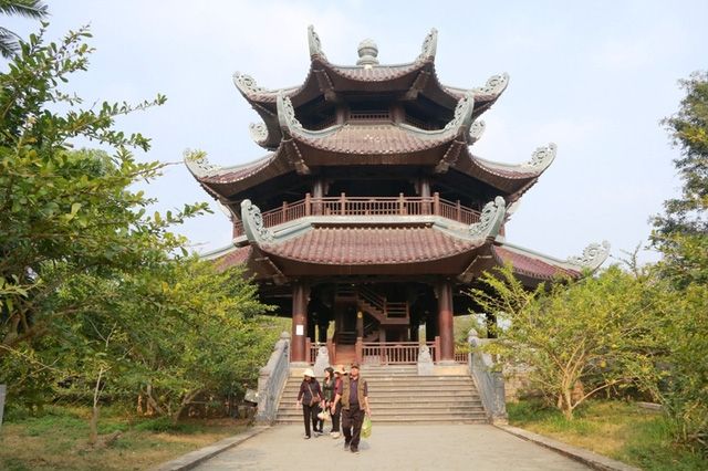 Bai Dinh pagoda bell tower with unique architecture