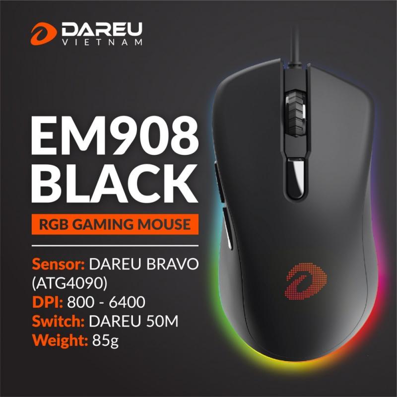 Chuột DareU Gaming EM908 (LED RGB)