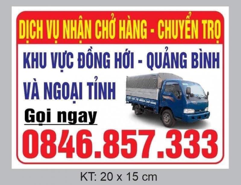 Chuyển nhà, chuyển trọ khu vực Đồng Hới, Quảng Bình