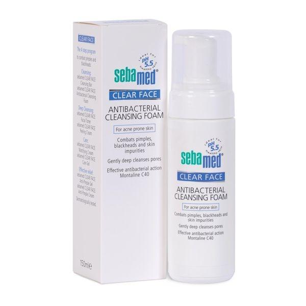 Sữa Rửa Mặt Tạo Bọt Sebamed Clear Face Antibacterial Cleansing Foam pH 5.5 150ml