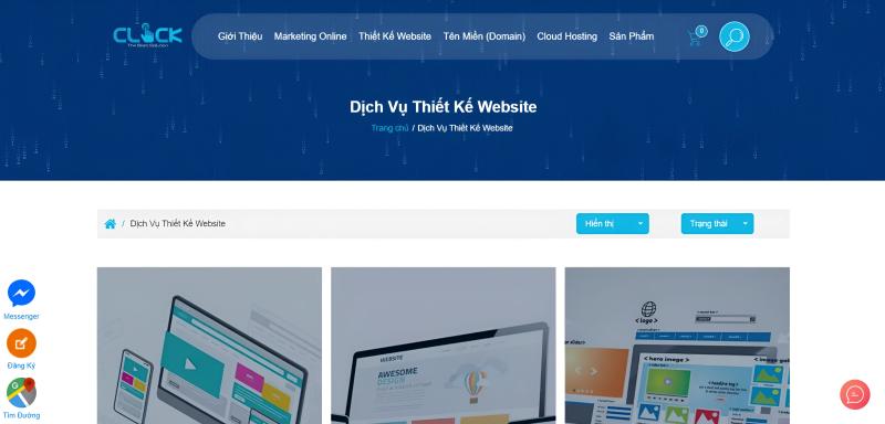 Dịch vụ thiết kế website tại Click.edu.vn