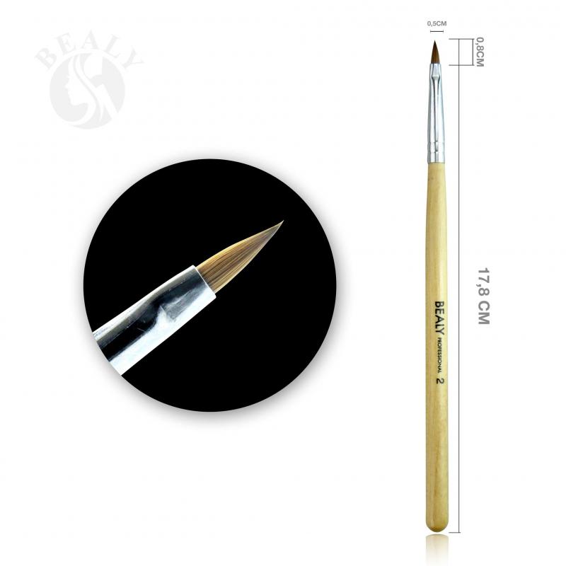 Cọ đắp bột lông chồn cán gỗ Bealy