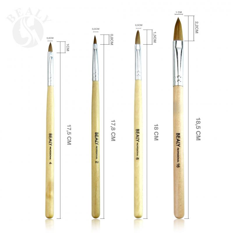 Cọ đắp bột lông chồn cán gỗ Bealy