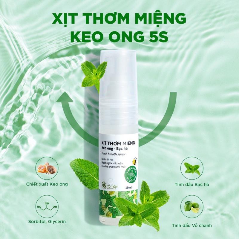 ﻿Xịt thơm miệng vị bạc hà cho hơi thở thơm mát Cỏ Mềm