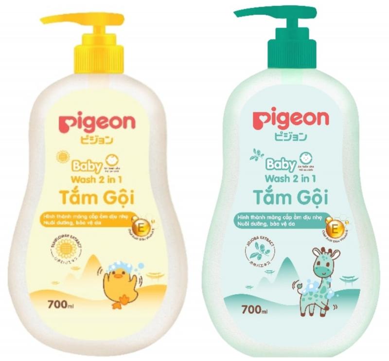 Tắm gội dưỡng ẩm Pigeon Jojoba và Hoa hướng dương giúp làn da bé luôn tăng cường dưỡng ẩm, bảo vệ da