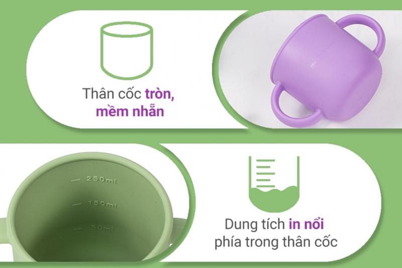 Cốc tập uống Silicone Mama's Choice