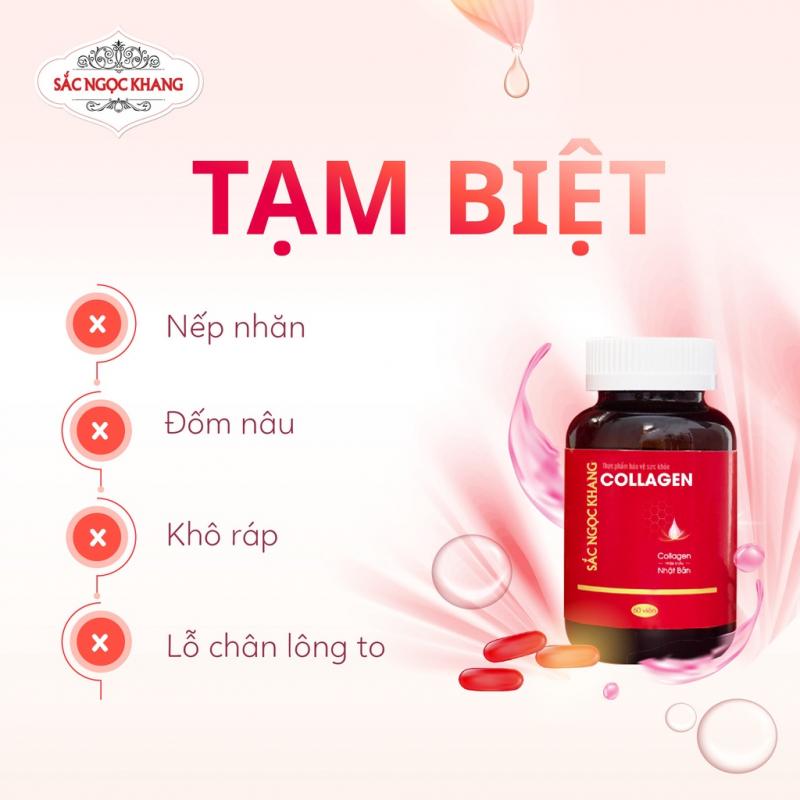 Collagen Sắc Ngọc Khang thế hệ mới 100% từ Nhật Bản