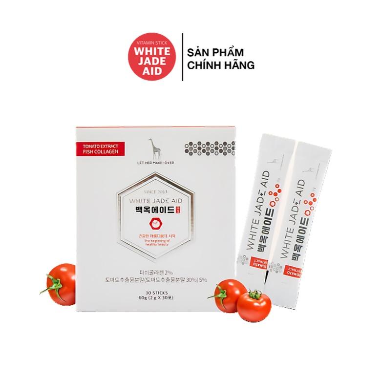 Collagen Trắng Da Hàn Quốc White Jade Aid (HỘP/30 tuýp)