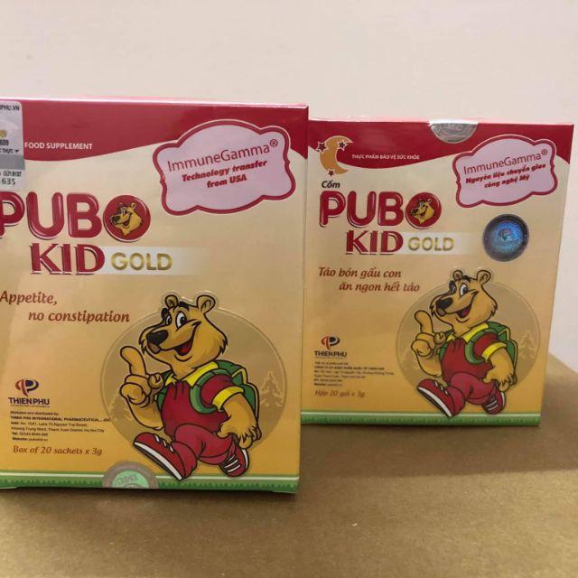 Cốm hỗ trợ chống táo bón Pubokid Gold