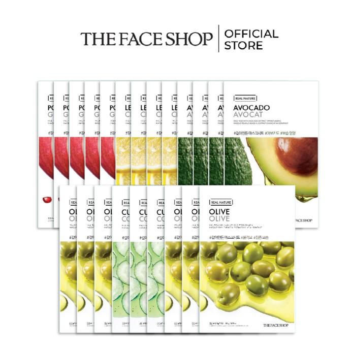 Combo 22 miếng mặt nạ TheFaceShop Real Nature