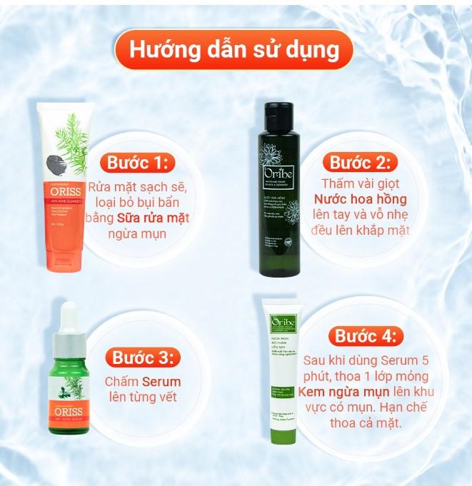 Combo chăm sóc da mụn chuyên sâu Oribe