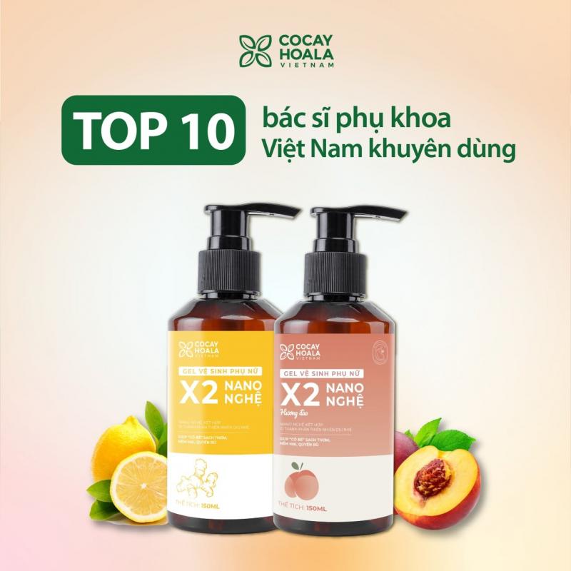 Combo Dung dịch vệ sinh phụ nữ Gel X2 Nano nghệ