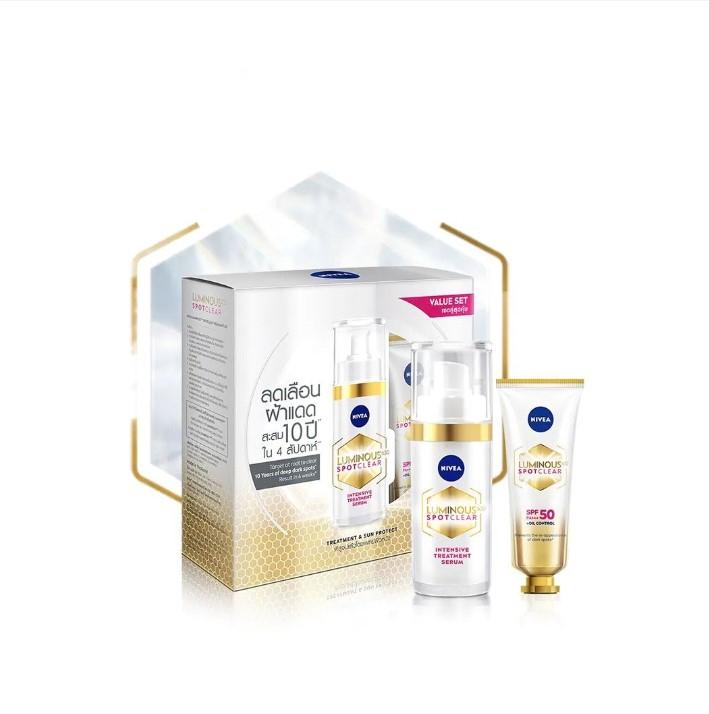 Combo dưỡng chuyên sâu Nivea làm mờ đốm nâu & ngăn ngừa thâm nám