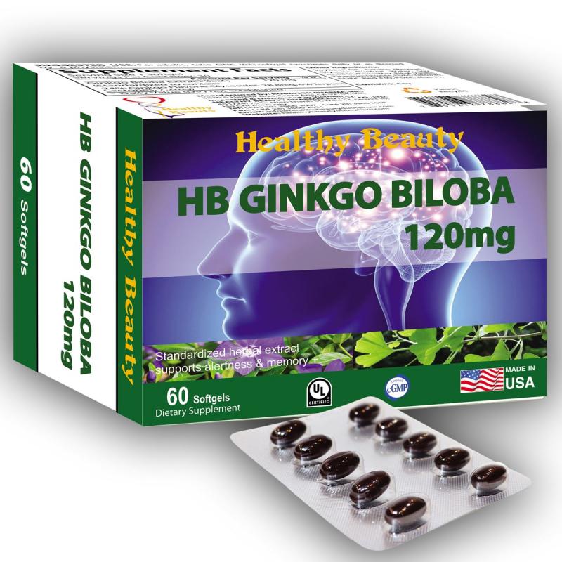 Combo ngủ ngon sâu giấc HB Cordy Extract & HB Ginkgo Biloba 120Mg Healthy Beauty