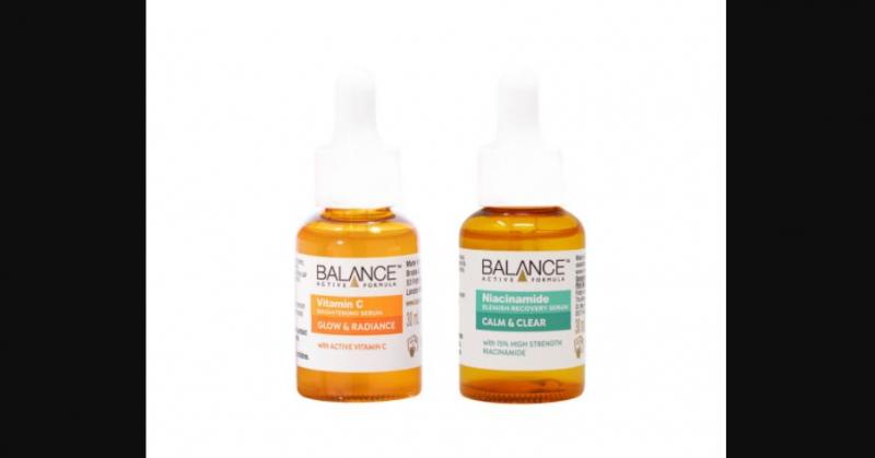 Combo serum ngừa mụn, giảm thâm và làm sáng da Balance Vitamin C và Niacinamide Serum