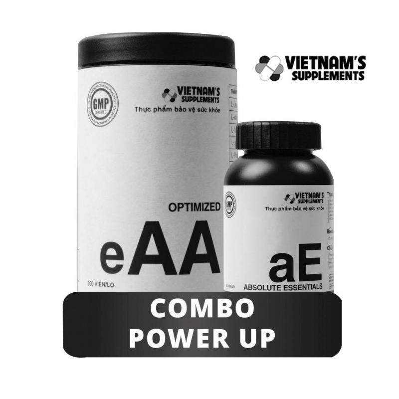 Combo viên uống tăng sức bền cho người tập gym, tập luyện thể hình, thể thao (Combo Power UP) - Vietnams Supplements