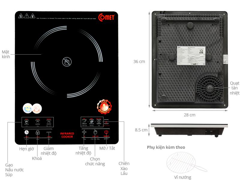 Bếp hồng ngoại Comet
