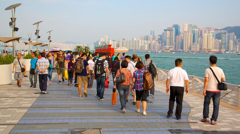 Con đường đi bộ Tsim Sha Tsui Hong Kong