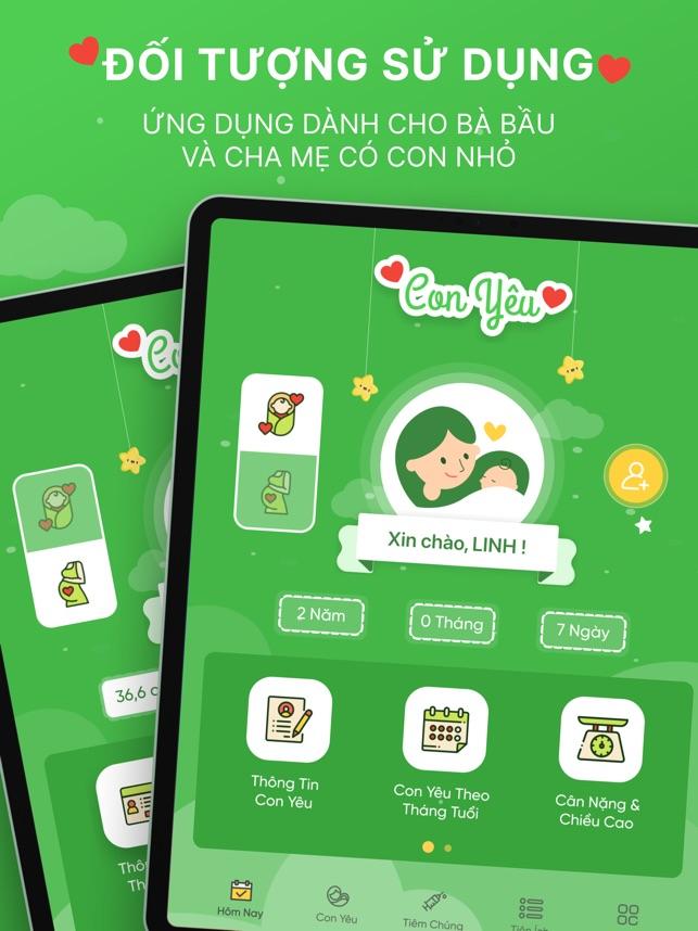 Con yêu - App cho Mẹ và Bé