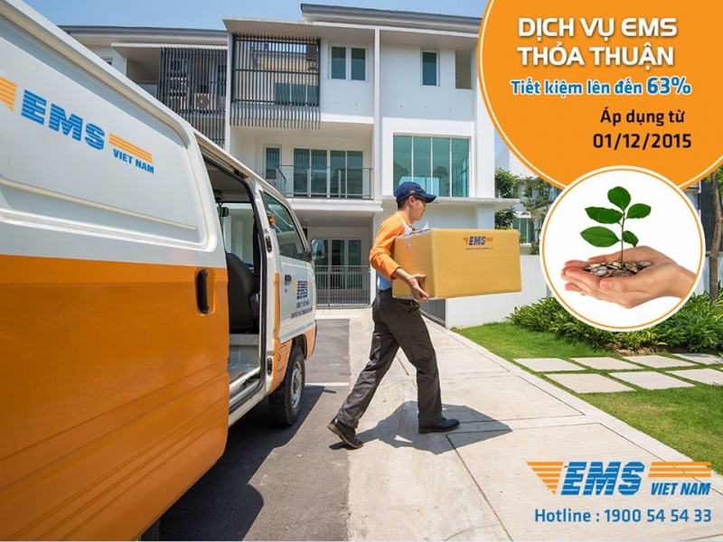 Công ty Cổ phần Chuyển Phát Nhanh Bưu điện (EMS).