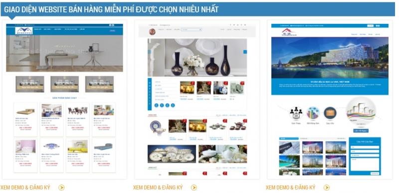 Một số giao diện web giá rẻ mà Vietnam Multimedia Services.,  cung cấp