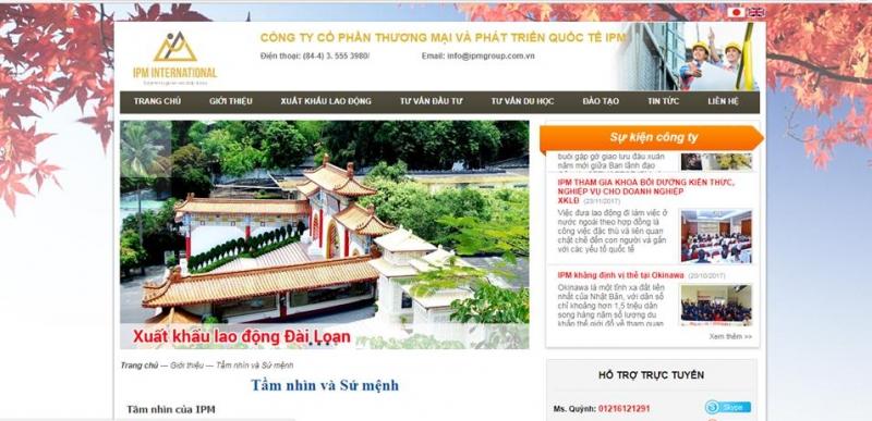 Công ty cổ phần thương mại và phát triển quốc tế IPM