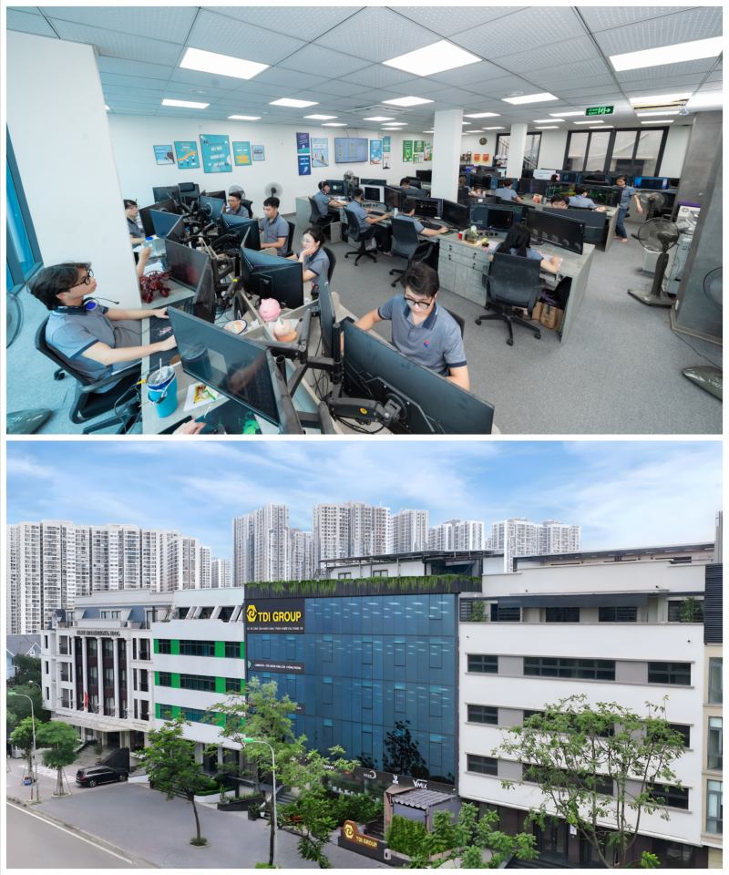 Đội ngũ kỹ sư chuyên nghiệp và Trụ sở TDI Group tại Hà Nội