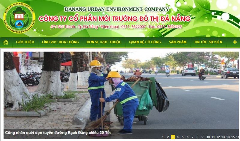 Công ty CP môi trường đô thị Đà Nẵng