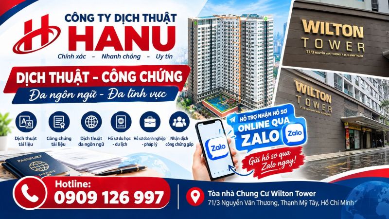 CÔNG TY DỊCH THUẬT HANU