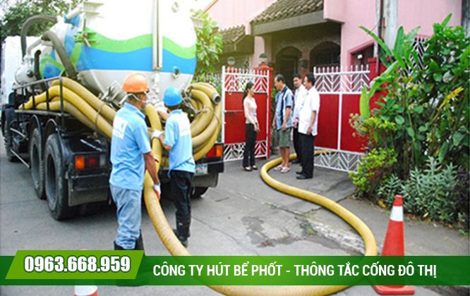 Công ty hút bể phốt - thông tắc cống đô thị