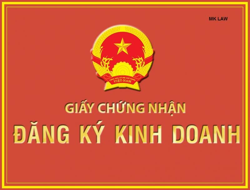 Một mẫu giấy chứng nhận đăng ký kinh doanh