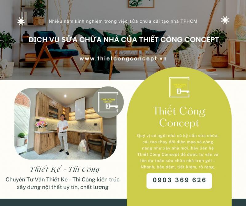 Công ty sửa nhà trọn gói Thiết Công Concept