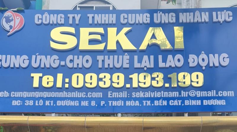 Công ty TNHH cung ứng nhân lực Sekai