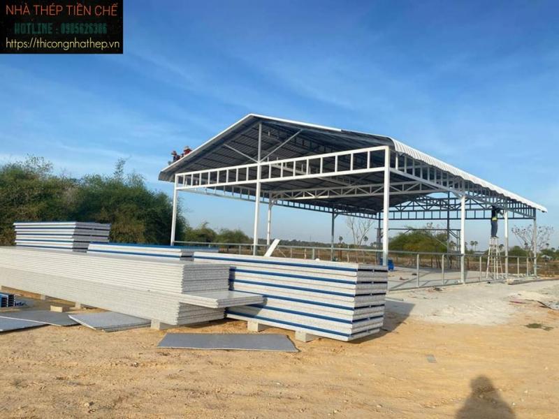 Công trình nhà lắp ghép của công ty TNHH Hoàng Phát Steel