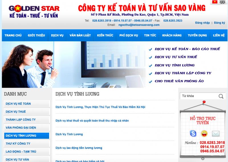 Công ty TNHH Kế toán và Tư vấn Sao Vàng