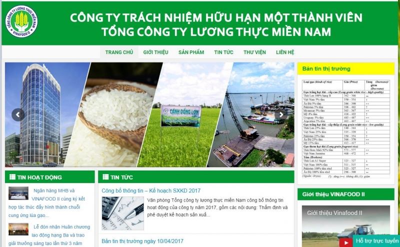 Công ty TNHH Một Thành Viên – Tổng Công Ty Lương thực miền Nam- Vinafood II