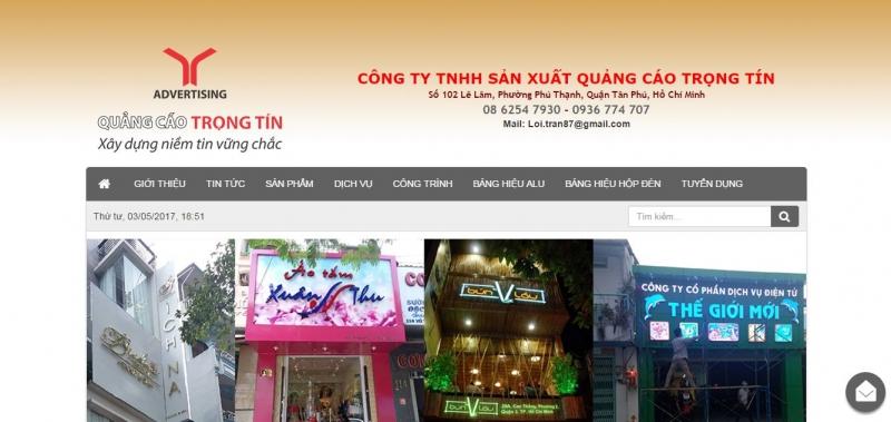 Công ty TNHH Sản Xuất Quảng Cáo Trọng Tín